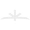 Ekena Millwork Alberta Architectural Grade PVC Gable Bracket, 96"W x 32"H x 2"D x 6"F, 8/12 Pitch GBP096X32X0206ALB00 - alternate 2